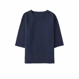 クレープガーゼ七分袖メンズＴシャツ