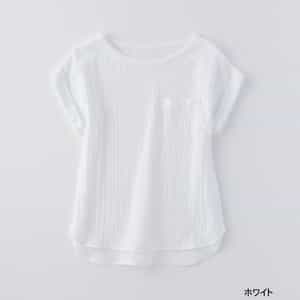 クレープガーゼポケット付きＴシャツ