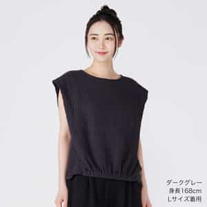 クレープガーゼレディスコクーンブラウス