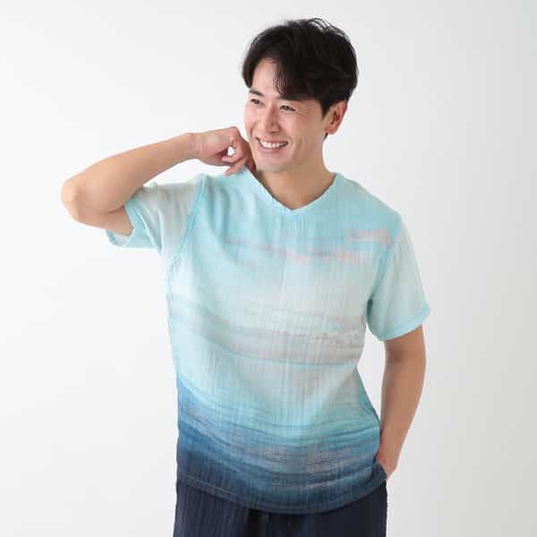 クレープガーゼ オーシャンTシャツ