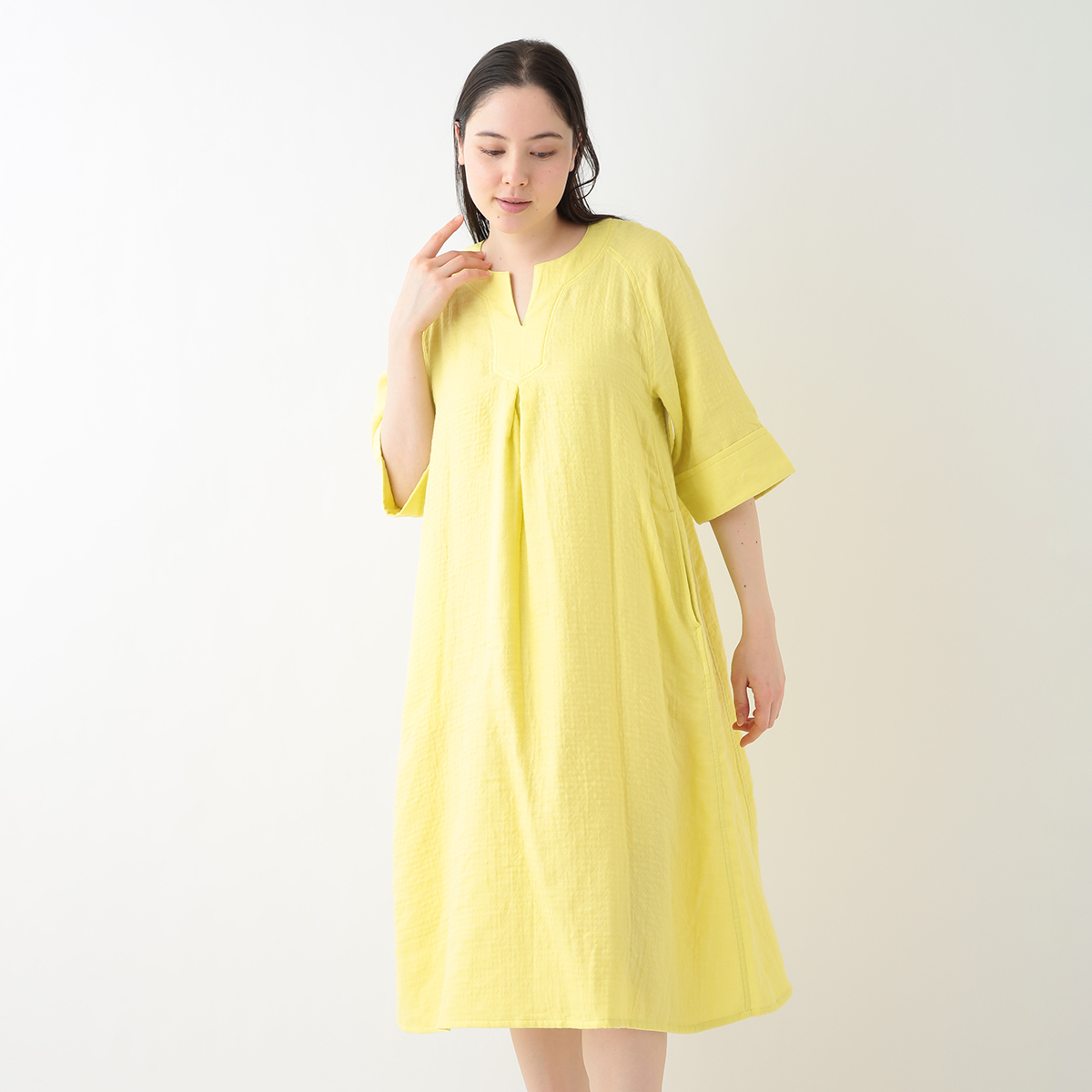 マシュマロガーゼ ラグランワンピース（RTS16872）-UCHINO-women（ウィメンズ）-UCHINO Online Shop