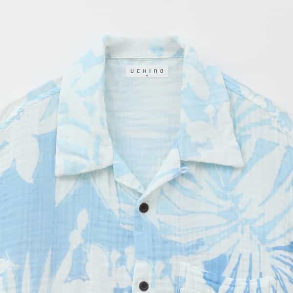 クレープガーゼ アロハシャツ