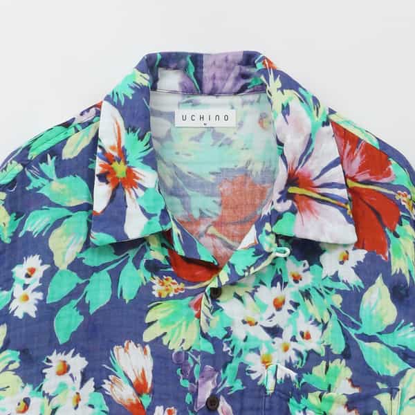 クレープガーゼ アロハシャツ