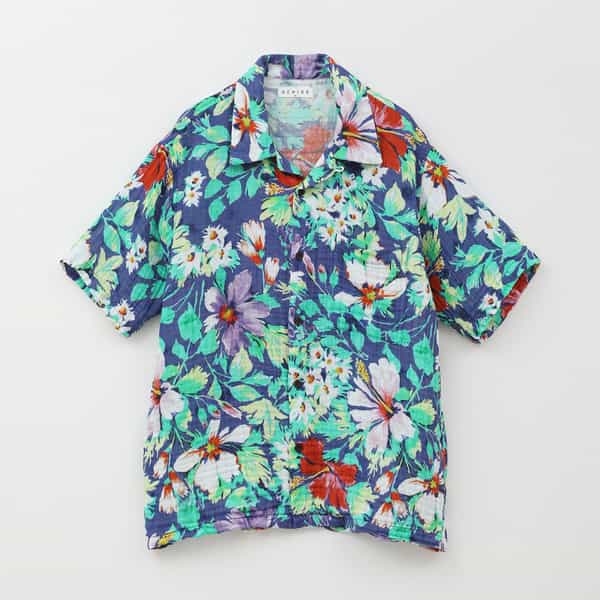 クレープガーゼ アロハシャツ