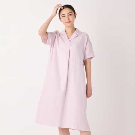 マシュマロガーゼスクエアネックワンピース（RTS25905）-UCHINO