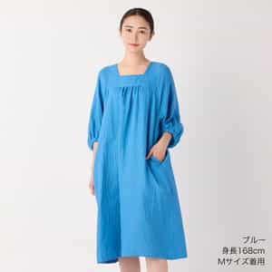 マシュマロガーゼスクエアネックワンピース