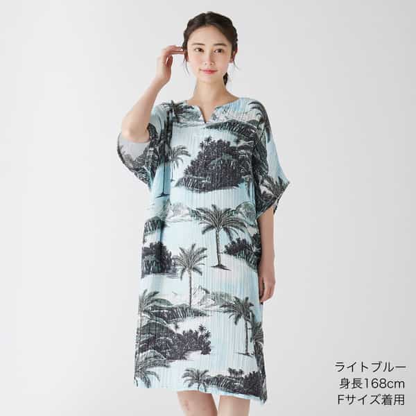 クレープガーゼサウザンアイランドワンピース（RTS35161