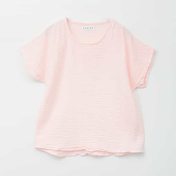 クレープガーゼ　ギャザープルオーバー レディス