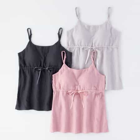 マシュマロガーゼカップ付きキャミソール レディス