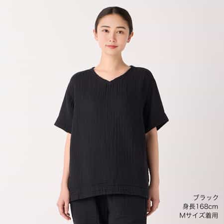 【値下げ】クレープガーゼベーシック半袖Tシャツ ユニセックス