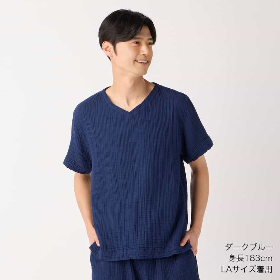 2025年春夏 新色追加】クレープガーゼベーシック半袖Tシャツ