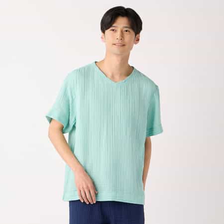 クレープガーゼベーシック半袖Tシャツ ユニセックス