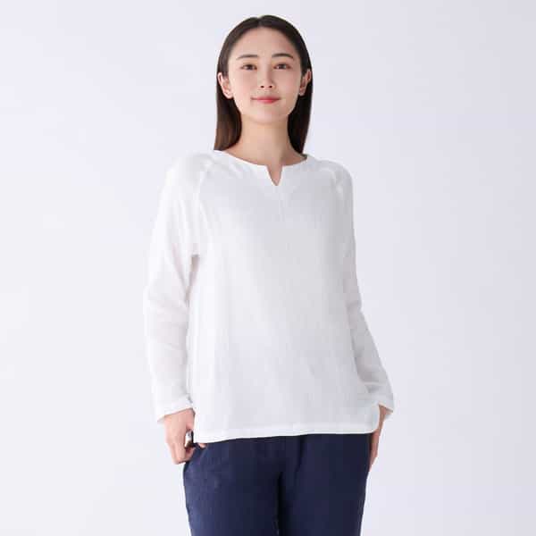 【値下げ】マシュマロガーゼベーシック長袖Ｔシャツ ユニセックス