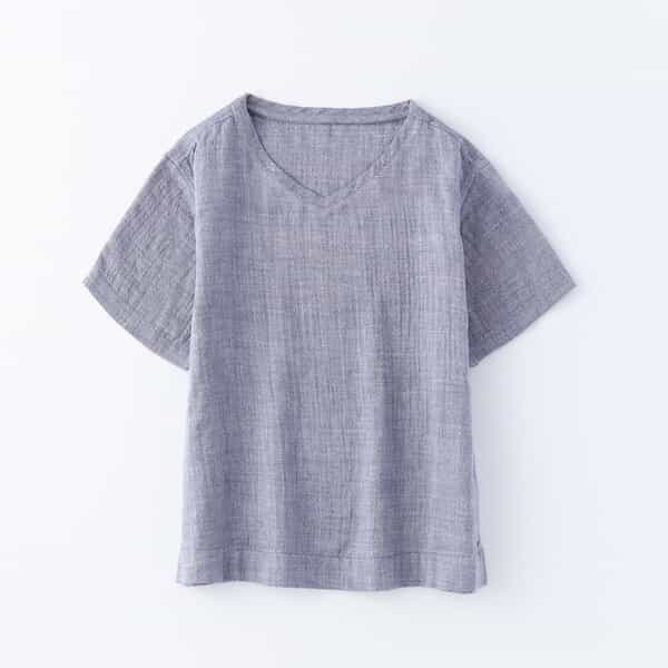 【値下げ】マシュマロガーゼシャンブレーベーシック半袖Ｔシャツ ユニセックス