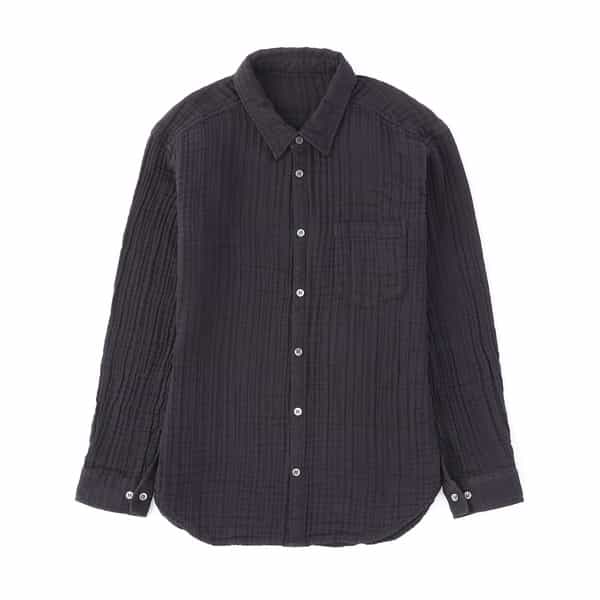 【値下げ】クレープガーゼベーシック長袖シャツ（ユニセックス）