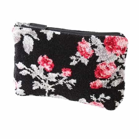 ロージズ シェニール織 フラットポーチ