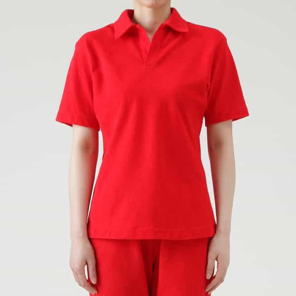 専用 極美品 レッドヴァレンティノニットポロシャツ VELNUS ポロシャツ 「VELNUS」Watermark knitting loose Half