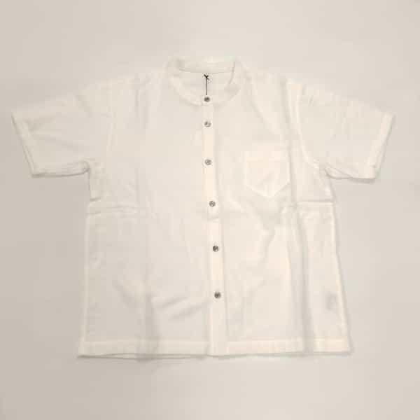 超極薄半袖スタンドシャツ