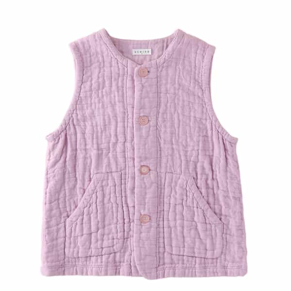 マシュマロワッフルガーゼノーカラーベスト