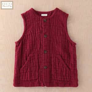 マシュマロワッフルガーゼノーカラーベスト