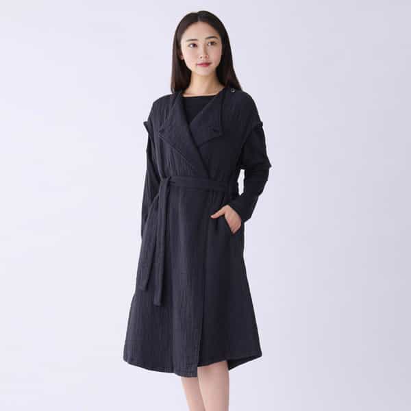 マシュマロワッフルガーゼライトロングジレ