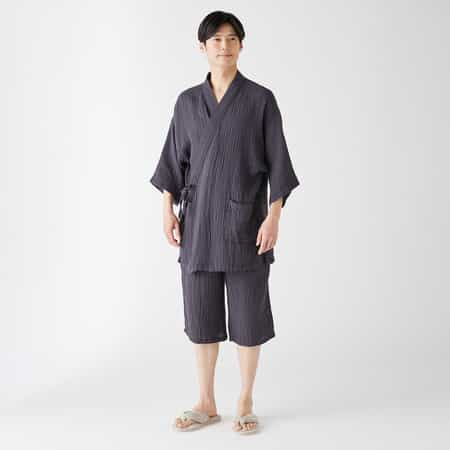 クレープガーゼ甚平