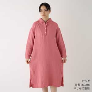 SALE】マシュマロガーゼチェックシャツワンピース（RTF23372）-UCHINO