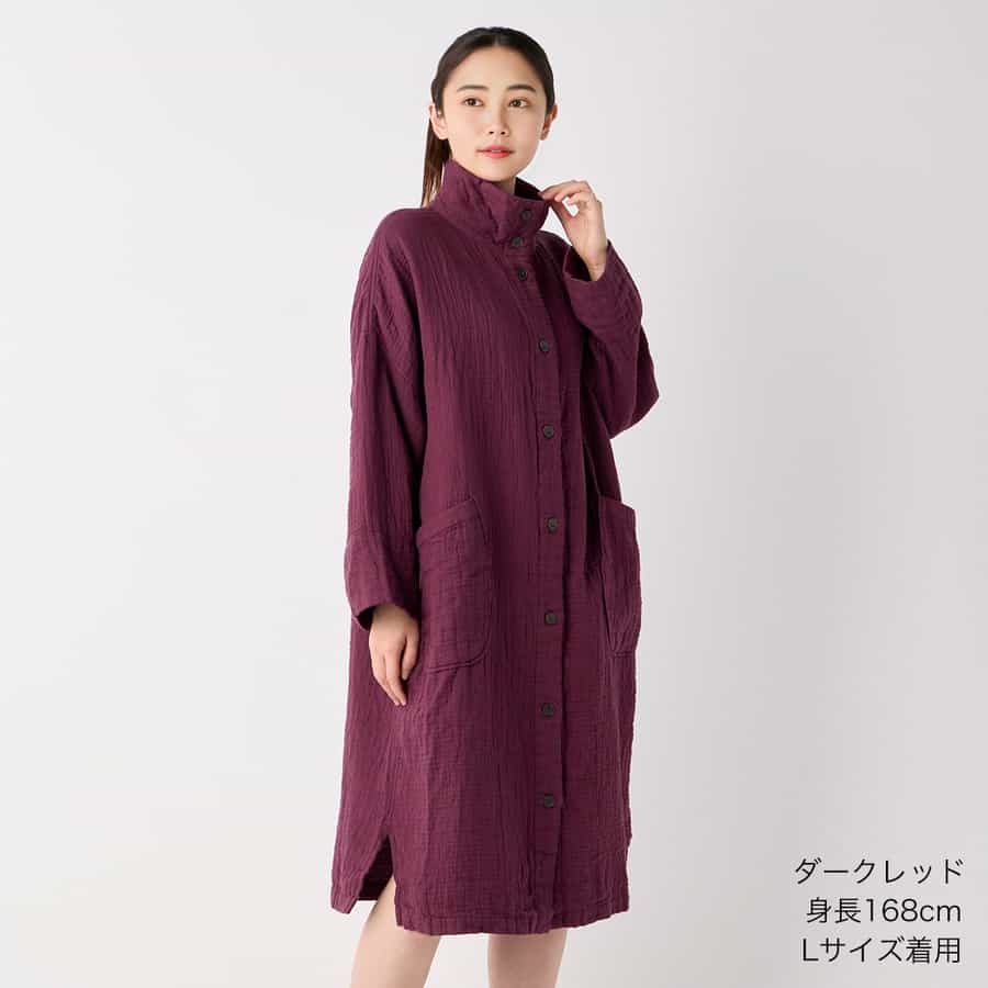 【値下げ】マシュマロワッフルガーゼライトコートワンピース