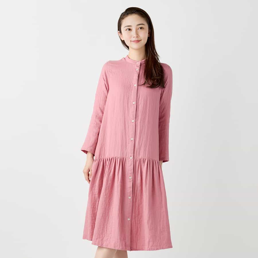 マシュマロガーゼレディスローウエストワンピース