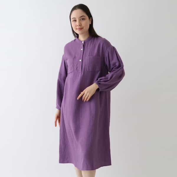 マシュマロガーゼ レディスハーフオープンワンピース