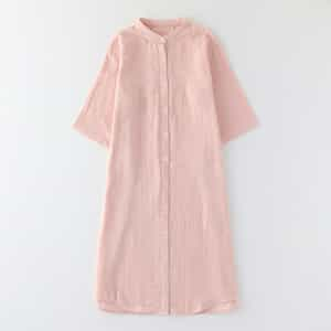 マシュマロガーゼ レディス スタンドカラーワンピース（RWS21548）-UCHINO-women（ウィメンズ）-UCHINO Online Shop