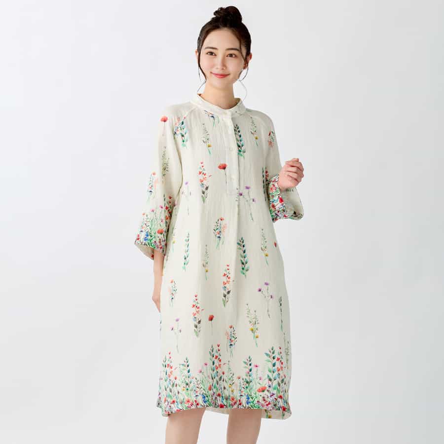 マシュマロガーゼブルームレディスワンピース