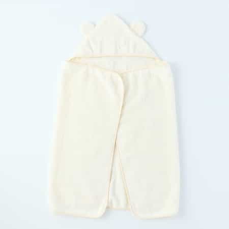 マシュマロパイルフード付きバスタオル