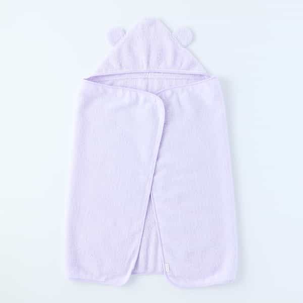 マシュマロパイルフード付きバスタオル