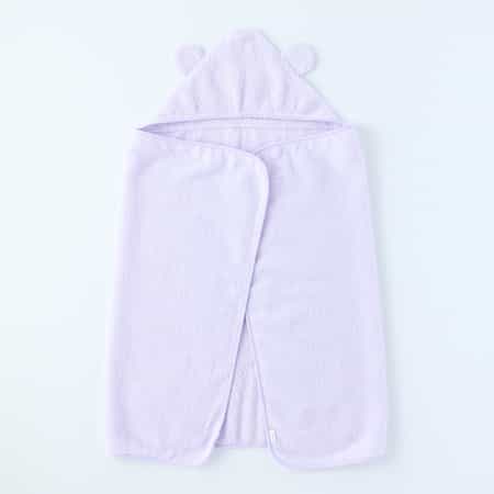 マシュマロパイルフード付きバスタオル