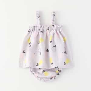 マシュマロガーゼベビードレスセット