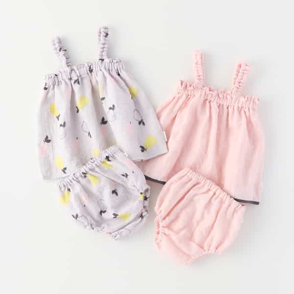 マシュマロガーゼベビードレスセット