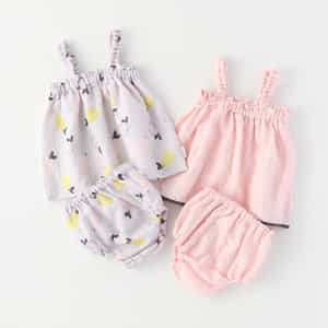 マシュマロガーゼベビードレスセット