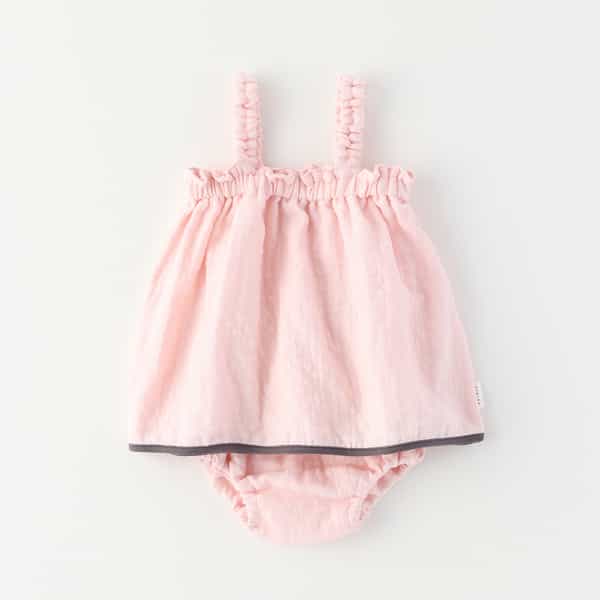 マシュマロガーゼベビードレスセット