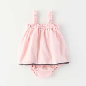 マシュマロガーゼベビードレスセット