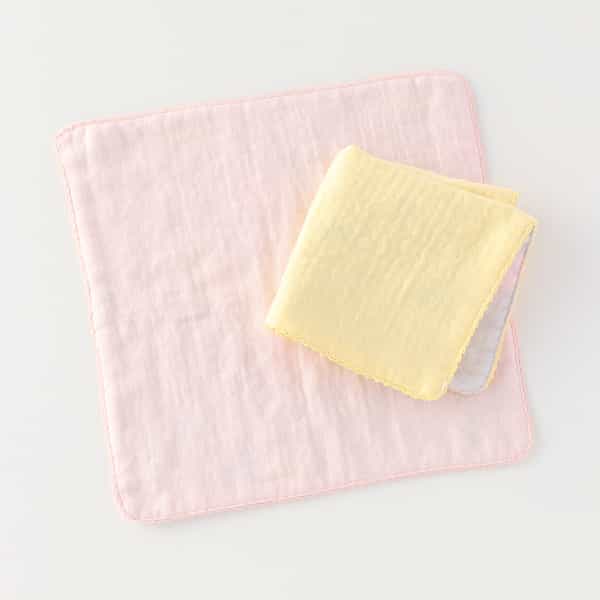 マシュマロガーゼリバーシブルハンカチ