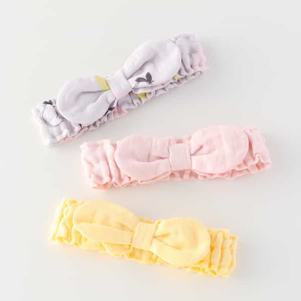 マシュマロガーゼベビーヘアバンド
