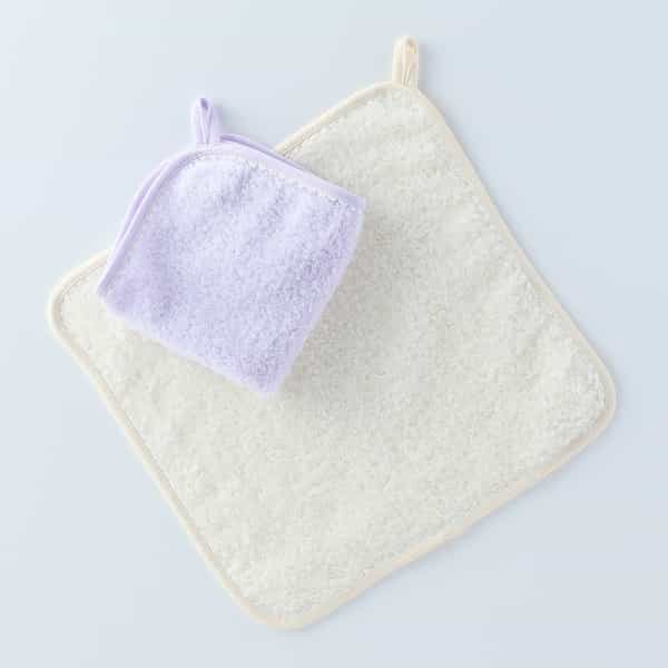 マシュマロパイルループ付きゲストタオル