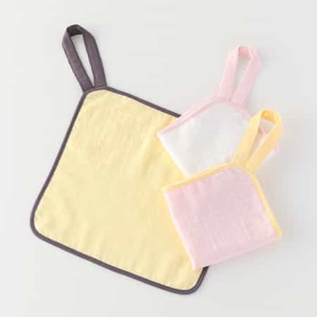 マシュマロガーゼ&パイルループ付ゲストタオル