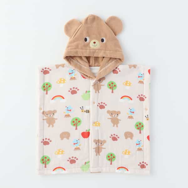 おともだちみーつけた前あきポンチョ