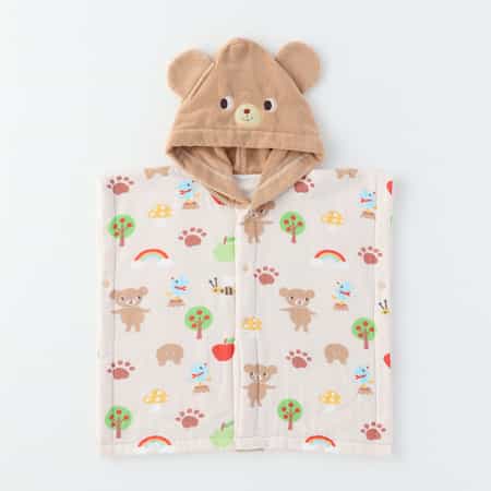 おともだちみーつけた前あきポンチョ