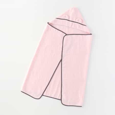 マシュマロガーゼ&パイルフード付バスタオル