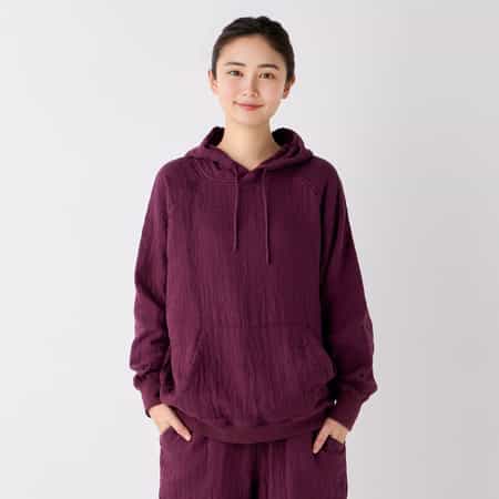 【値下げ】マシュマロワッフルガーゼライトフーディー ユニセックス