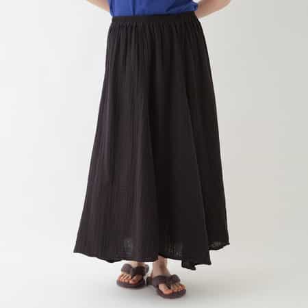 クレープガーゼ フレアスカート