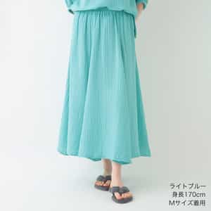 クレープガーゼ フレアスカート